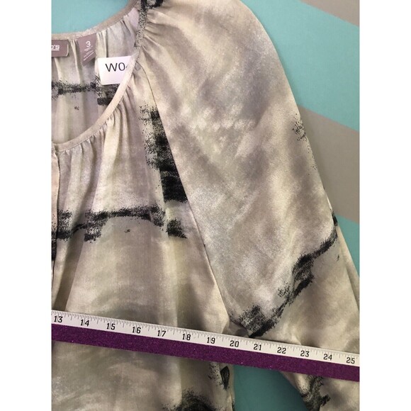 chico's women's sz 3 ( L 16-18 ) blouse buttons print casual dress shirt 307 - Picture 11 of 11